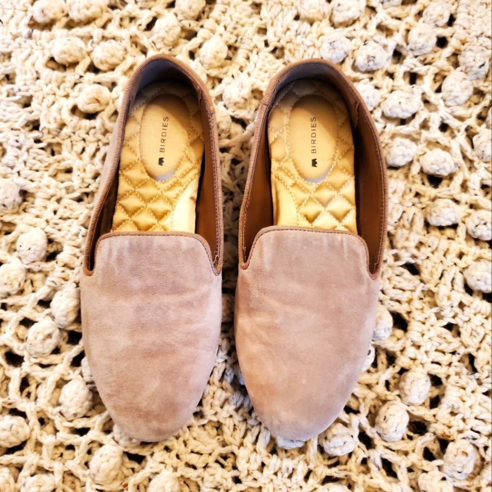 Birdies the starling in latte suede 6.5